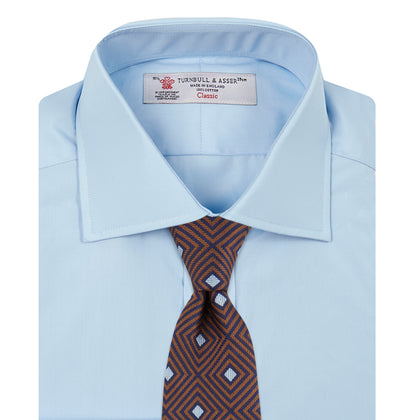 Blue Shirt with Regent Collar and 2-Button Cocktail Cuffs Image 3