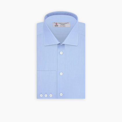 Light Blue End-on-End Shirt with Regent Collar and 3-Button Cuffs Image 4