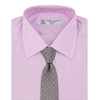 Lilac End-on-End Shirt with T&A Collar and Double Cuffs