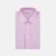 Lilac End-on-End Shirt with T&A Collar and Double Cuffs