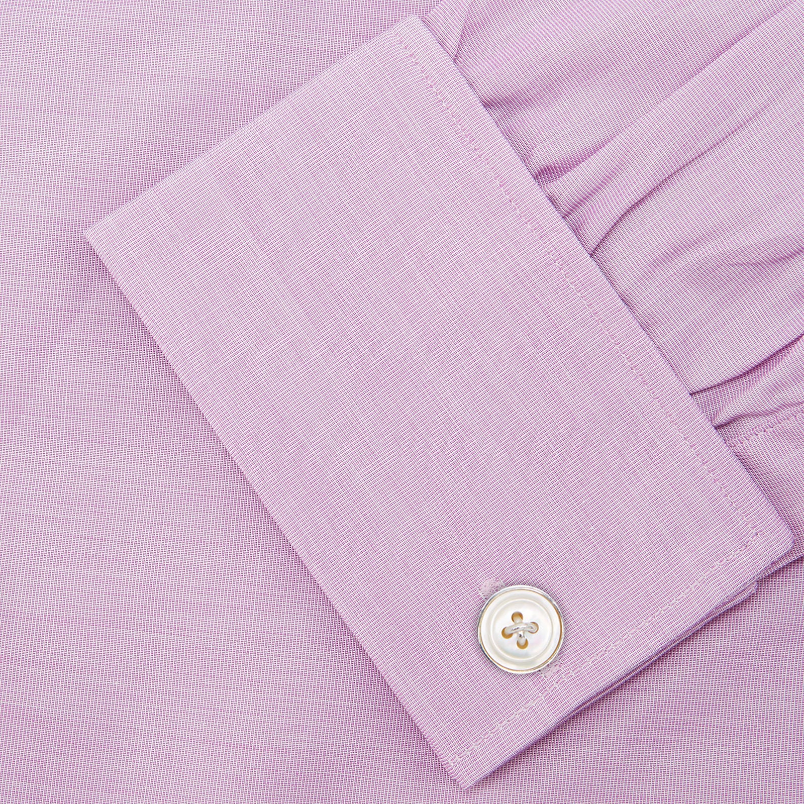 Lilac End-on-End Shirt with T&A Collar and Double Cuffs