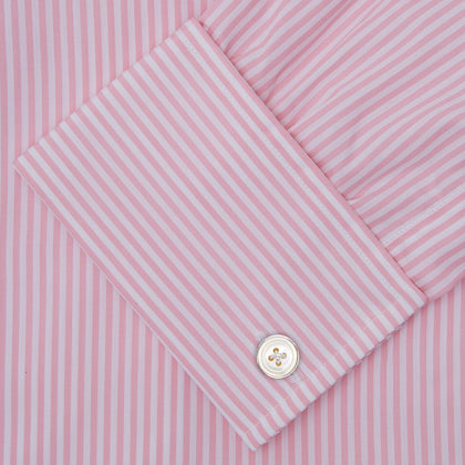 Blue Shirt with Regent Collar and 2-Button Cocktail Cuffs Image 5