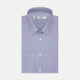 Blue Fine Bengal Stripe Shirt with T&A Collar and Double Cuffs