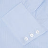 Light Blue Fine Check Shirt with T&A Collar and 3-Button Cuffs