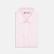 Pink Fine Check Shirt with T&A Collar and Double Cuffs
