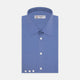 Dark Blue End-On-End Shirt with T&A Collar and 3-Button Cuffs