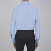 Two-Fold 200 Blue Cotton Shirt with T&A Collar and Double Cuffs