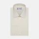 Cream Sea Island Quality Cotton Shirt with T&A Collar and 3-Button Cuffs