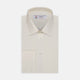 Cream Sea Island Quality Cotton Shirt with T&A Collar and Double Cuffs