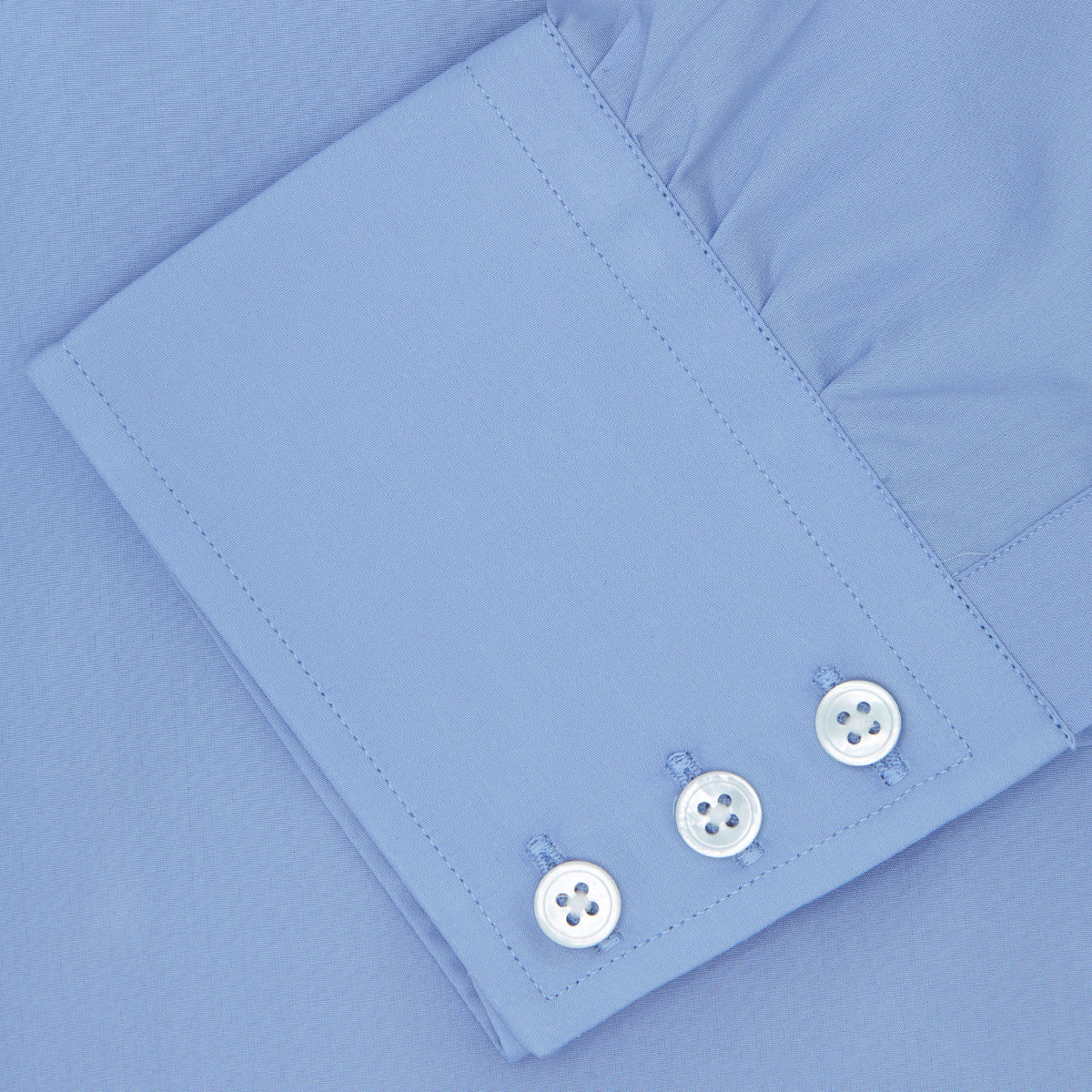 Image 6 of product Blue Sea Island Quality Cotton Shirt with T&A Collar and 3-Button Cuffs