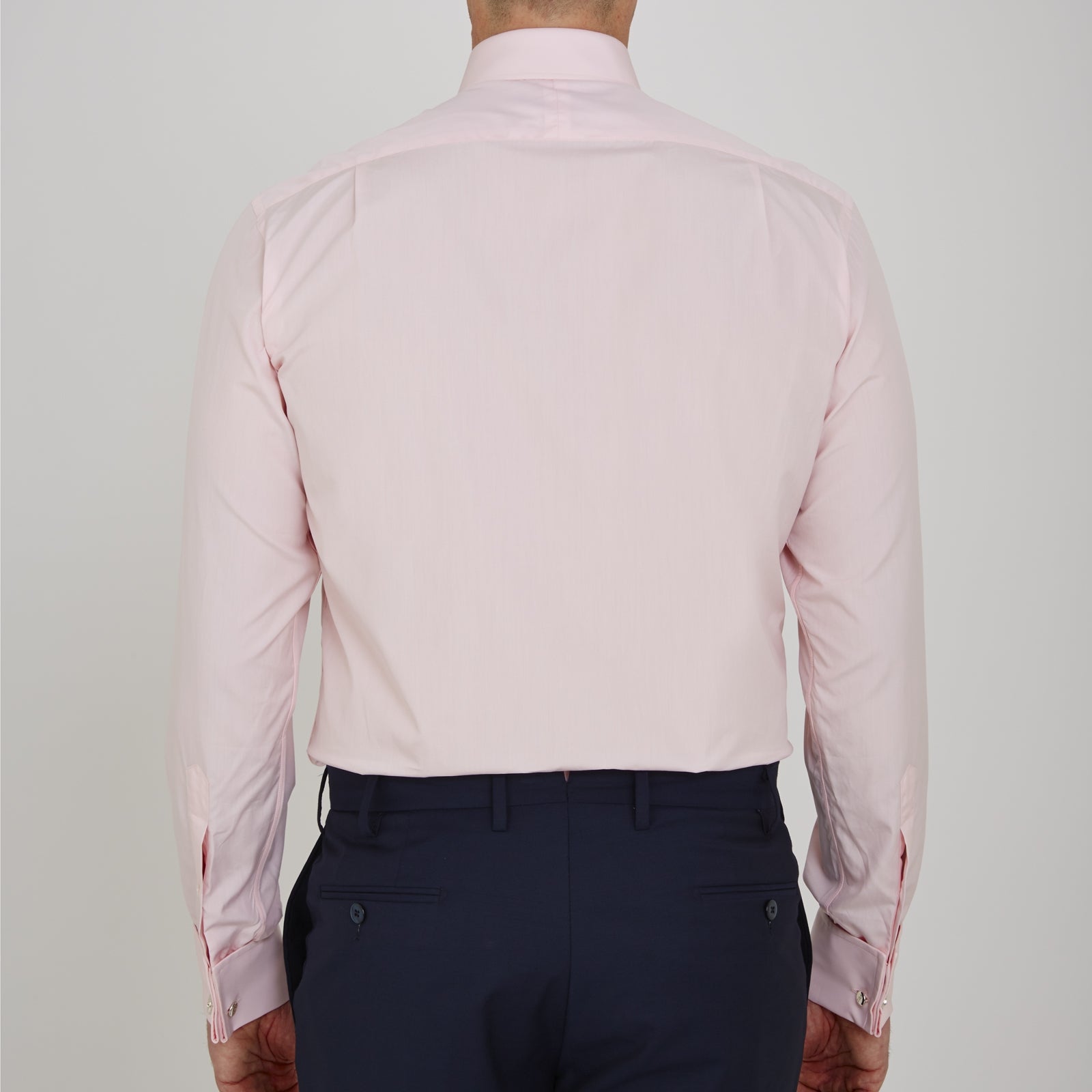 Image 3 of product Pink Sea Island Quality Cotton Shirt with T&A Collar and Double Cuffs