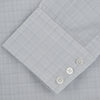 Grey Micro Multi Check Shirt with Regent Collar and Button Cuffs