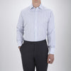 Blue and Red Multifade Check Shirt with T&A Collar and Button Cuffs