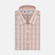 Red, Grey and Navy Mixed Check Shirt with T&A Collar and 3-Button Cuffs