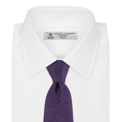 Purple Paisley Silk Tie