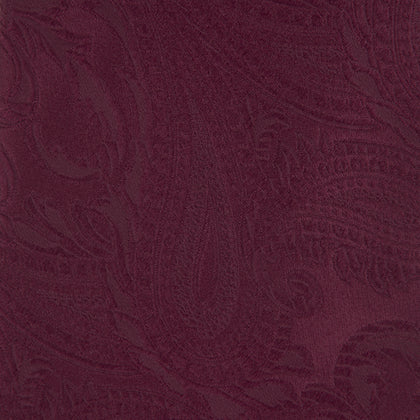 Burgundy Paisley Silk Tie Image 2