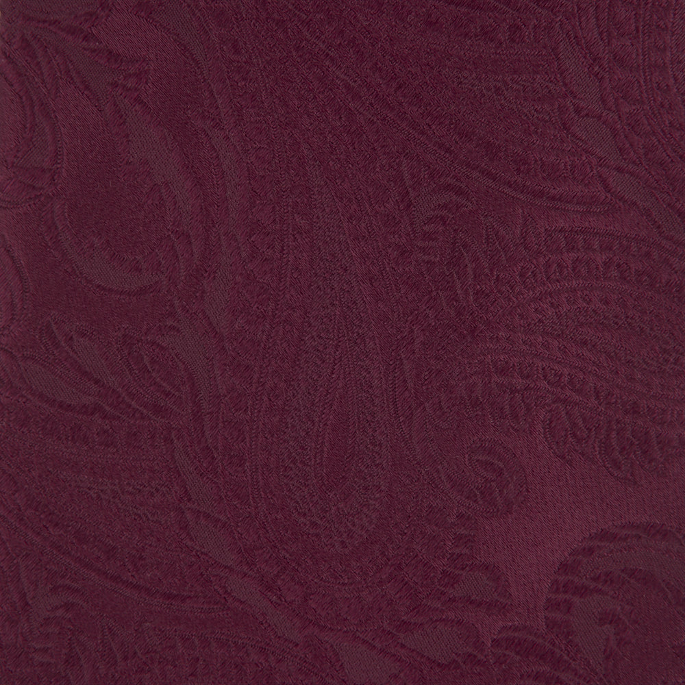 Burgundy Paisley Silk Tie