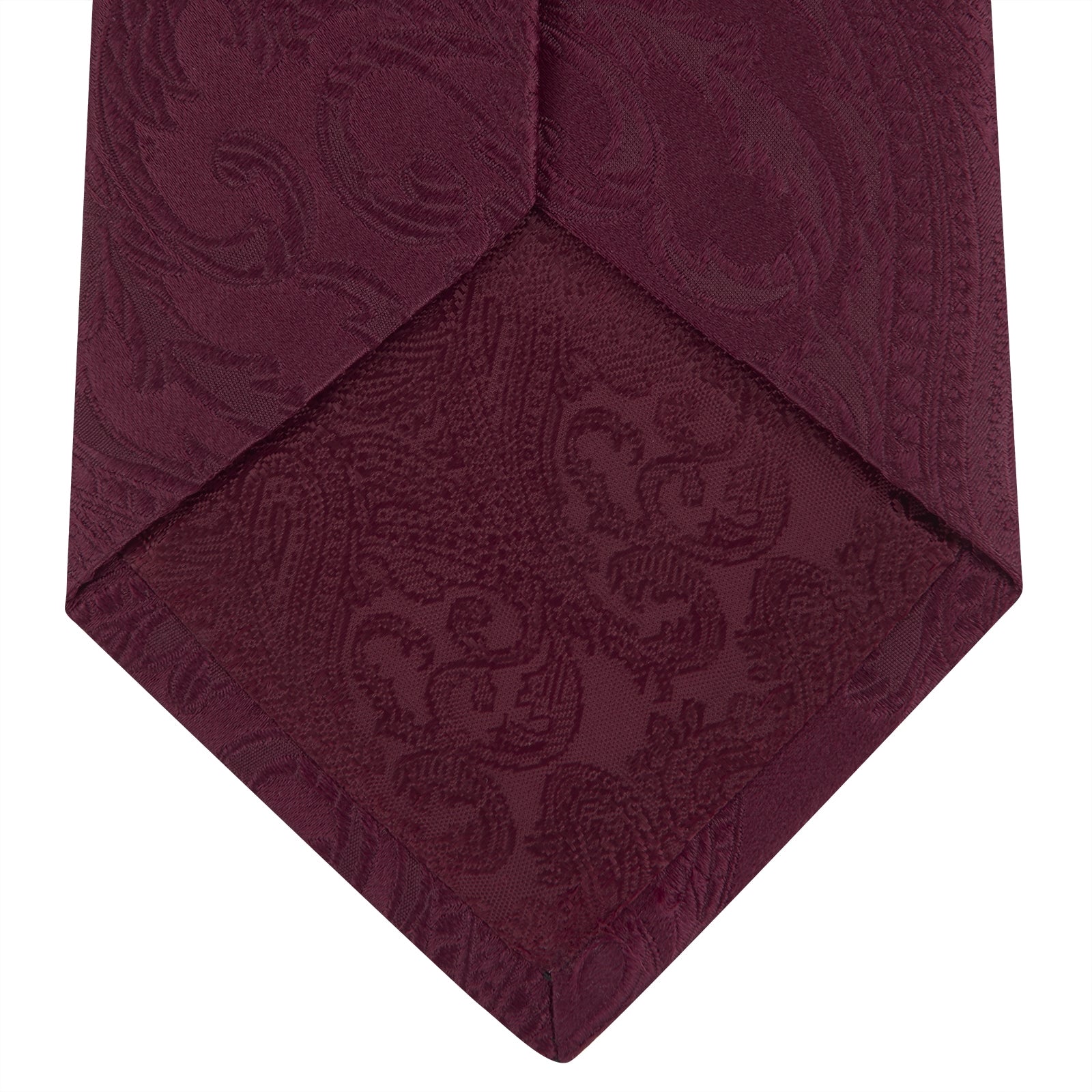 Burgundy Paisley Silk Tie