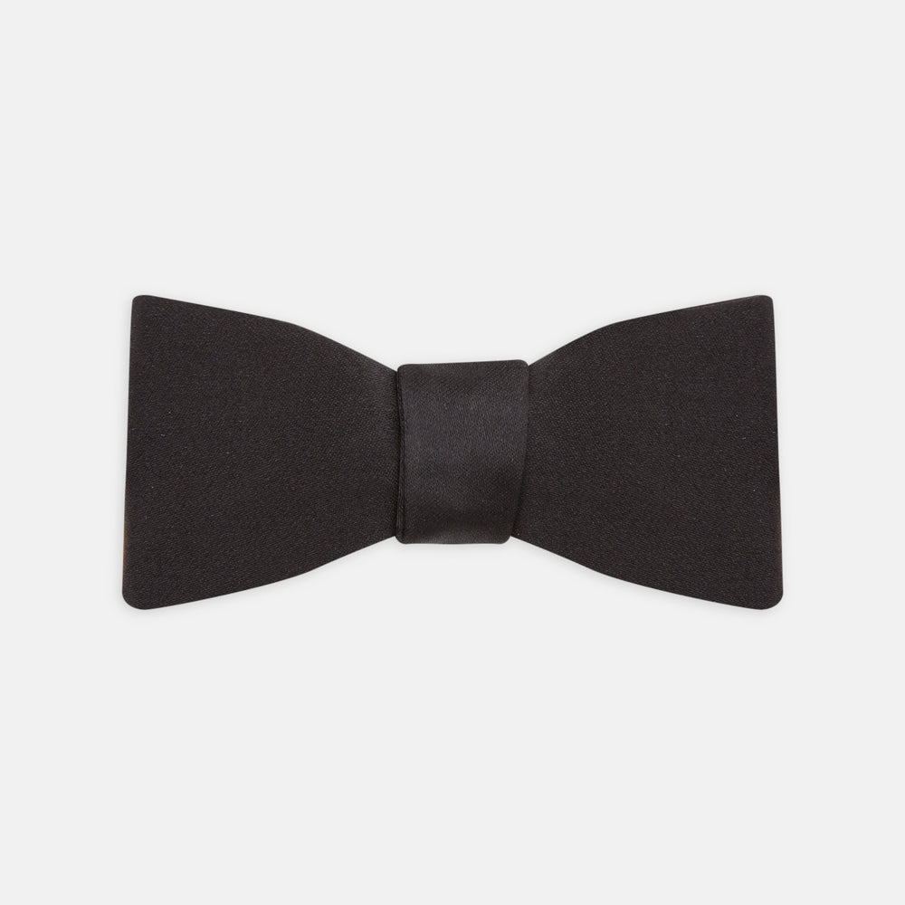 Black Silk Bow Tie