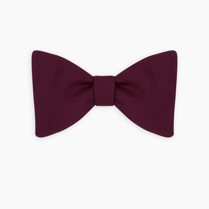 Burgundy Barathea Bow Tie Image 4