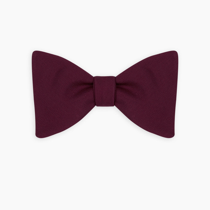 Burgundy Barathea Bow Tie Image 4