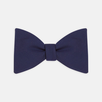 Navy Barathea Bow Tie