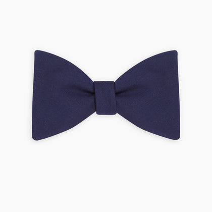 Navy Barathea Bow Tie Image 4