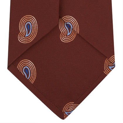 Red Pulse Paisley Silk Tie Image 3