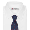 Navy Crosses Silk Tie