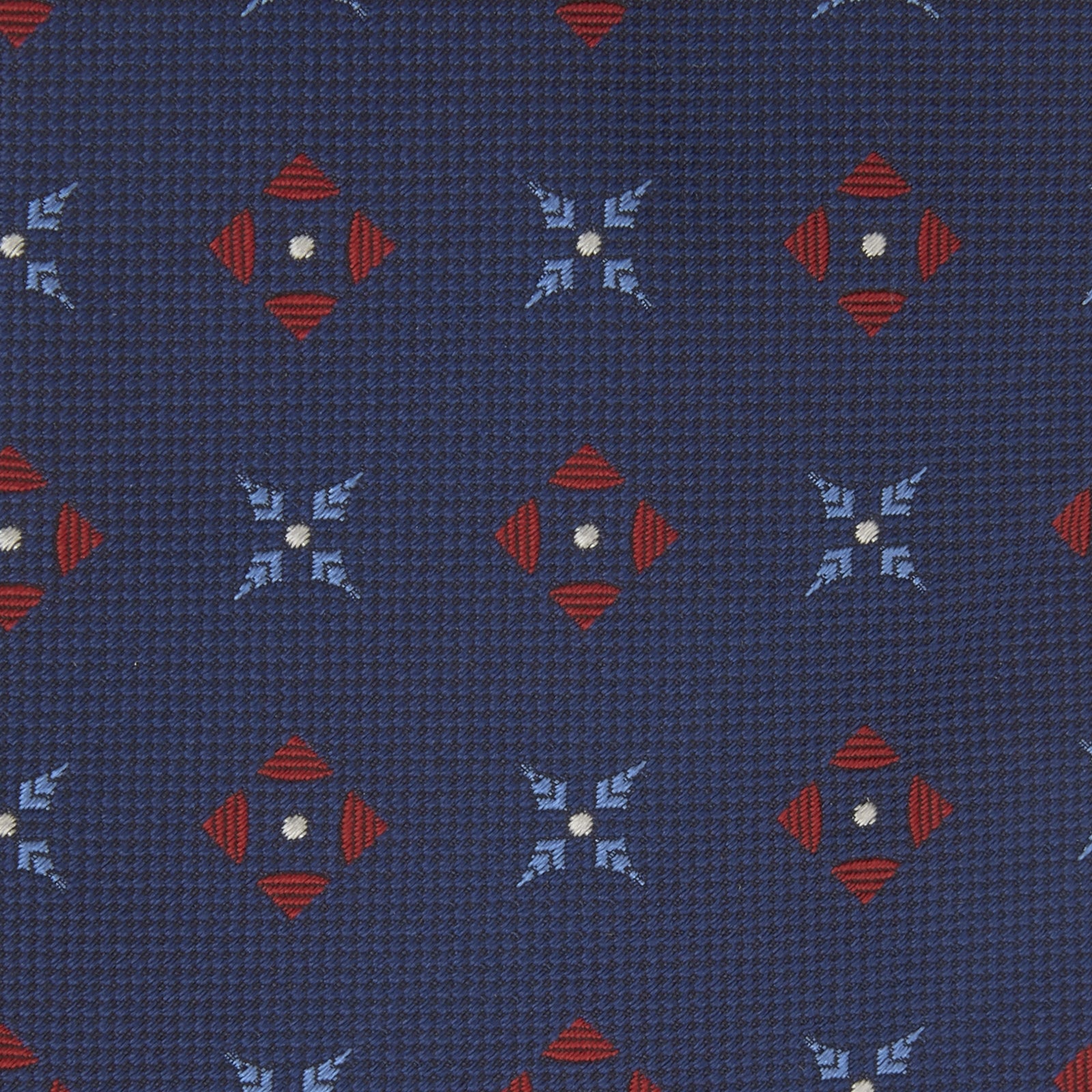 Navy Crosses Silk Tie