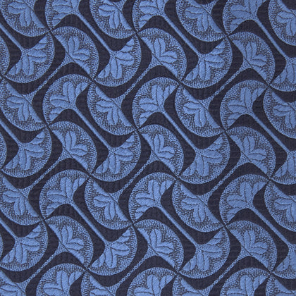 Blue Geo Silk Tie Image 2