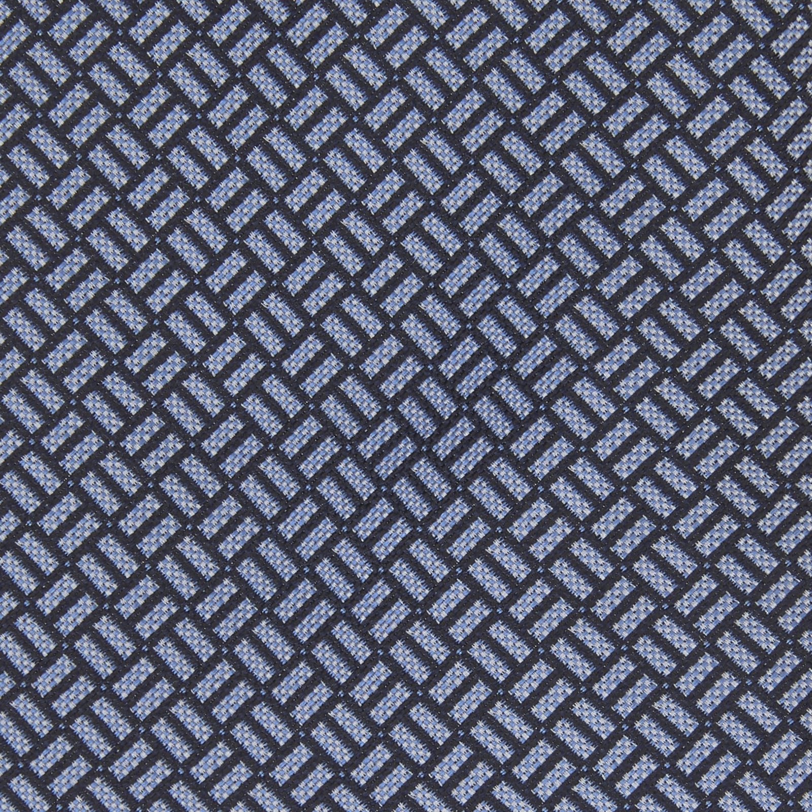 Blue Mini Weave Silk Tie