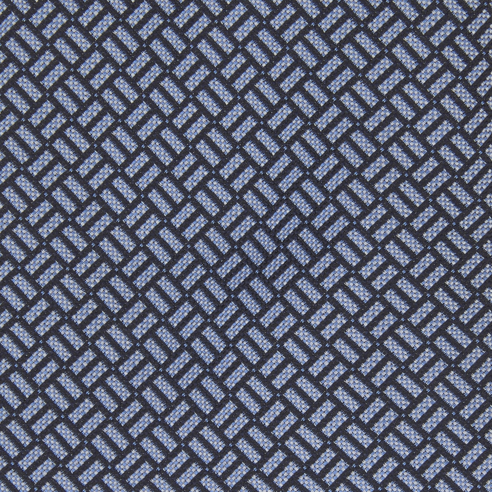 Blue Mini Weave Silk Tie