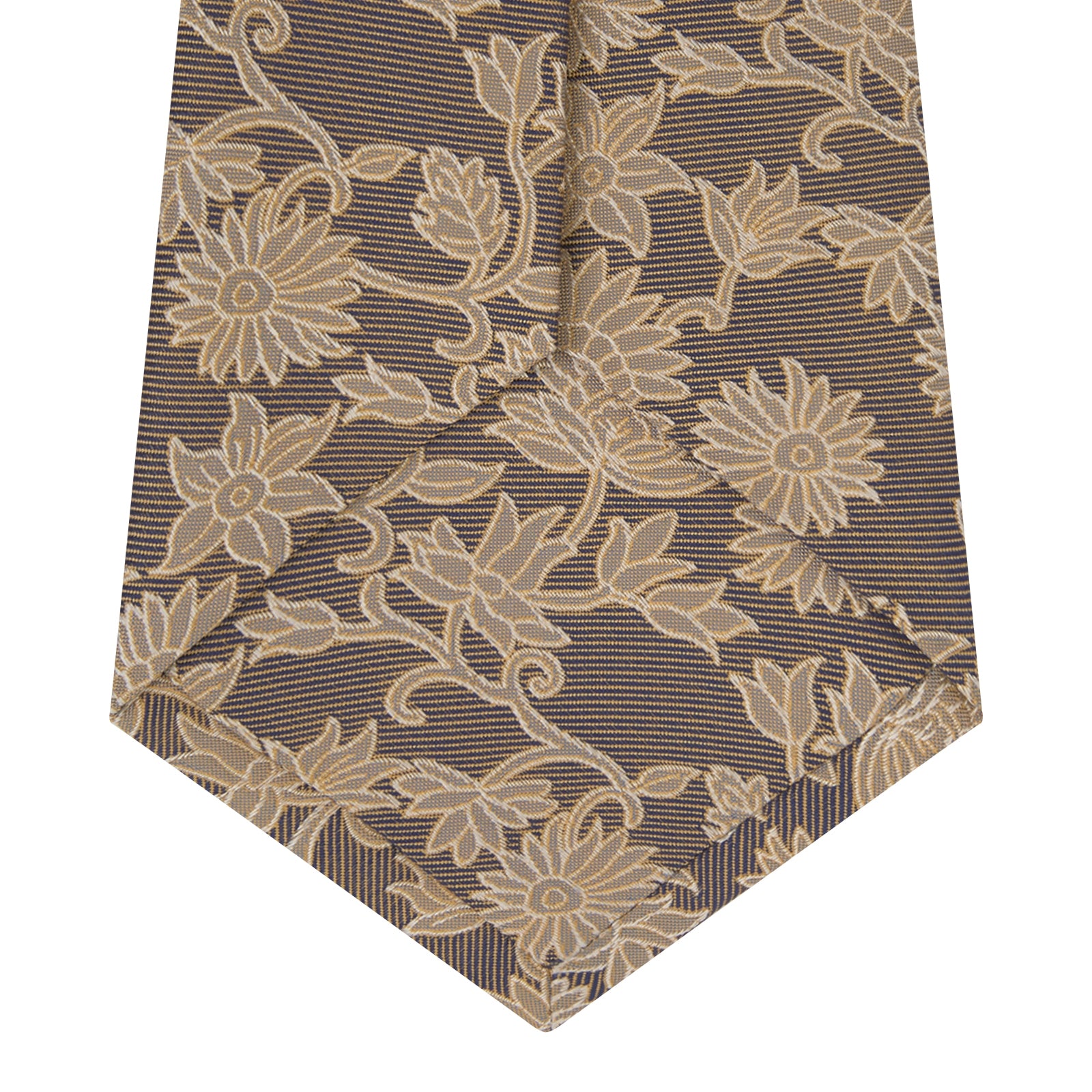 Copper Floral Occasion Silk Tie