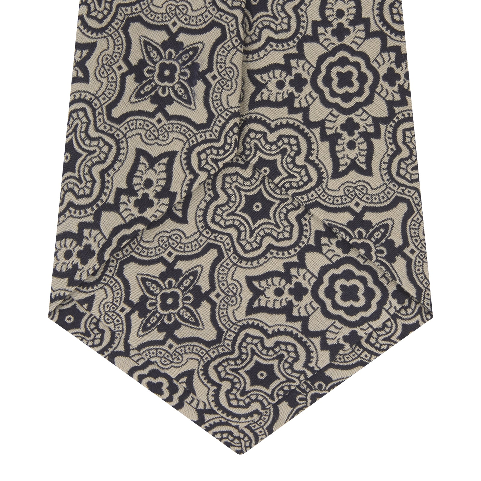 Black and White Wallpaper Silk Tie