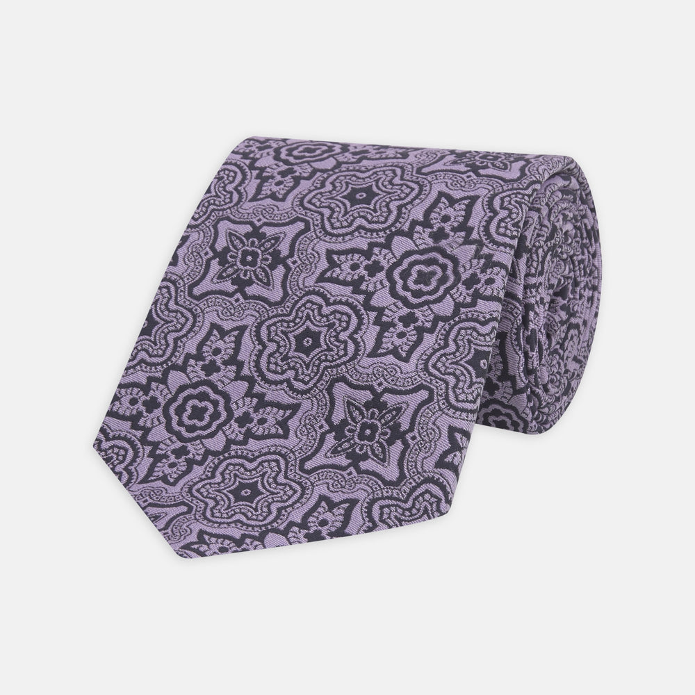 Purple Wallpaper Silk Tie