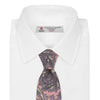 Pink Large Paisley Printed Silk Tie