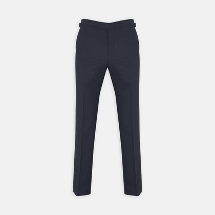 Harry Navy Check Wool Trousers