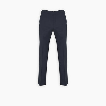 Harry Navy Check Wool Trousers Image 2