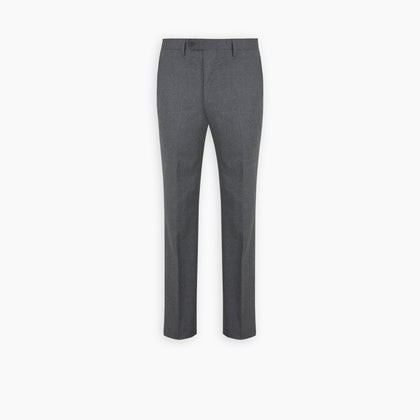 Jackson Grey Flannel Wool Trousers Image 3