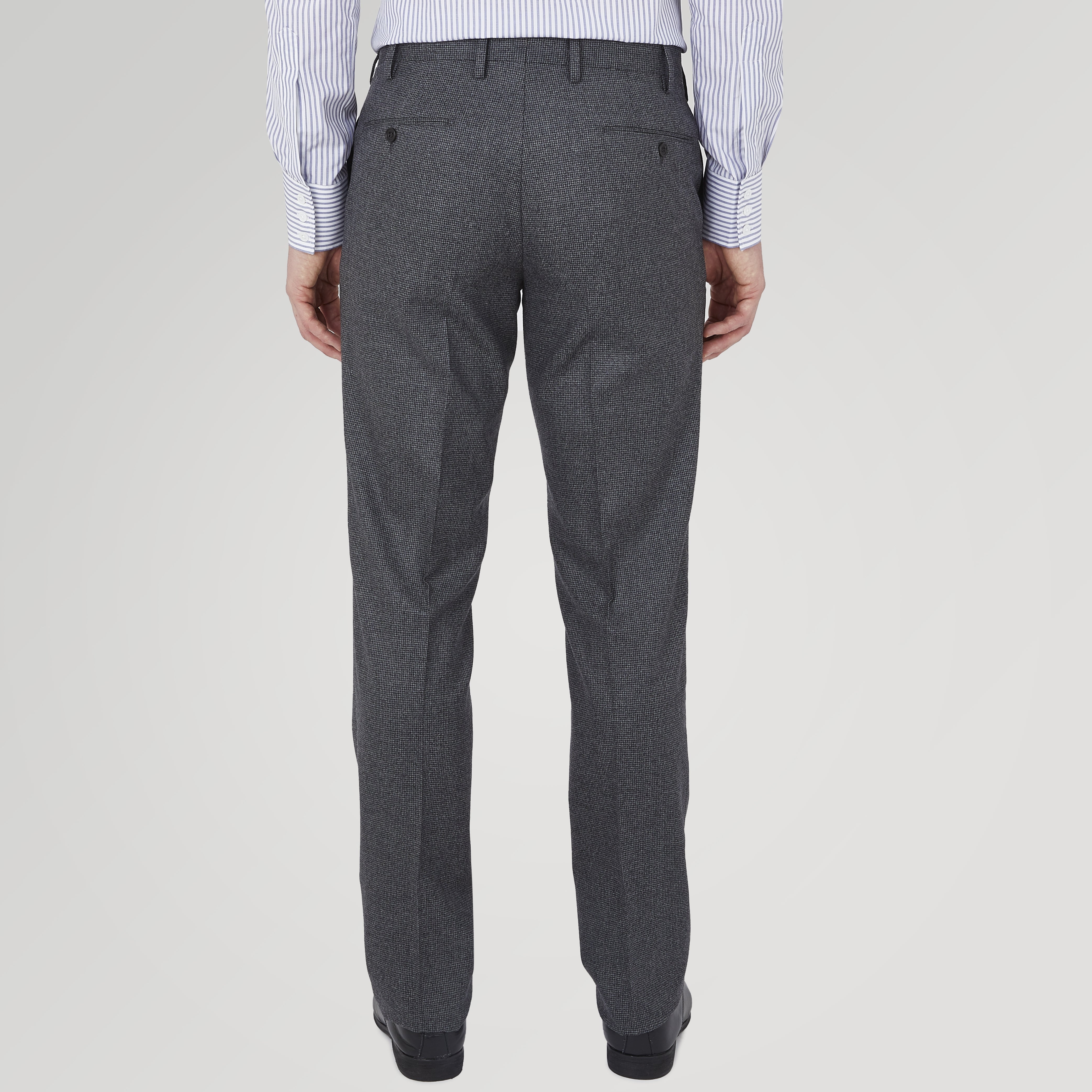 Image 3 of product Jackson Grey Flannel Wool Trousers