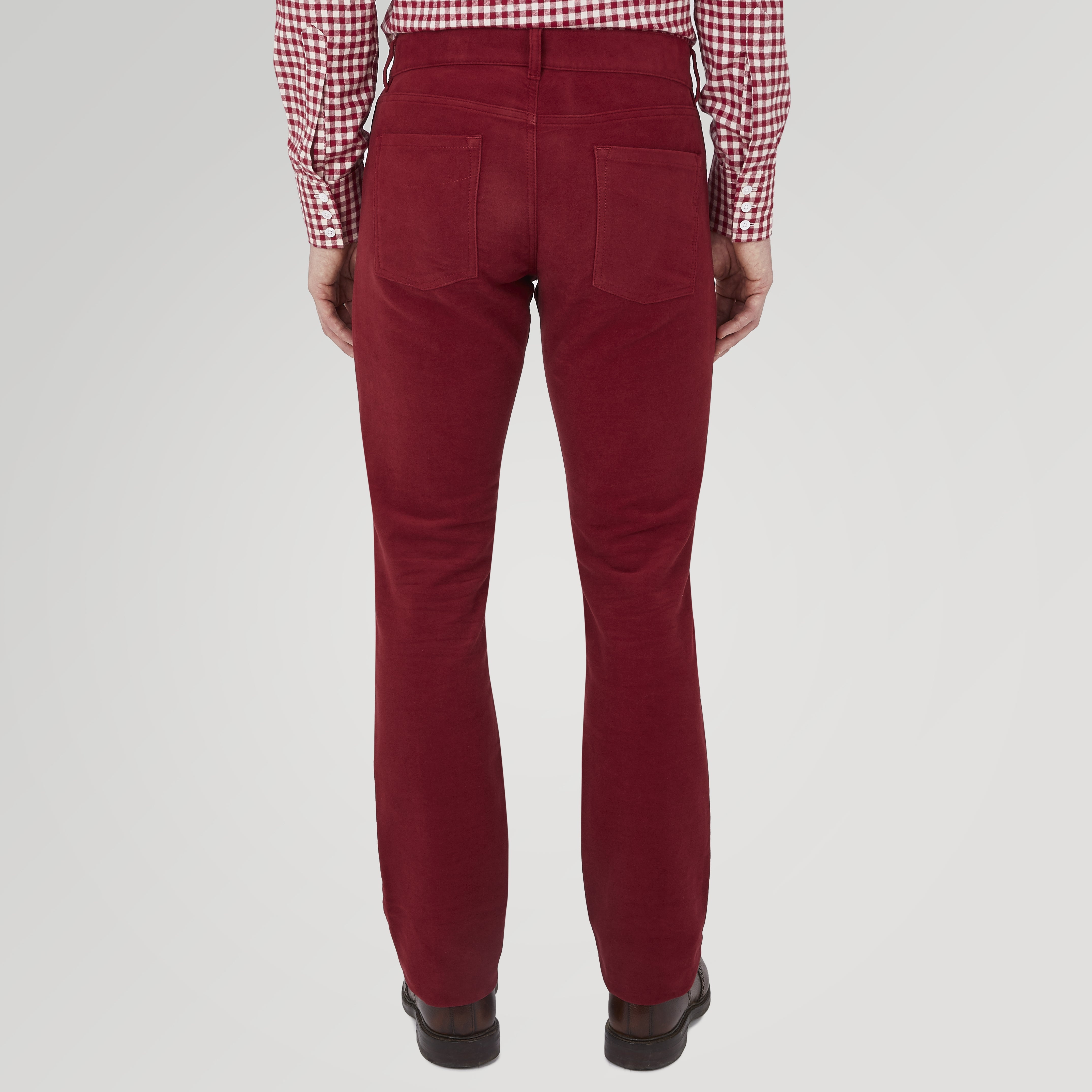 Image 3 of product Hanley Maroon Moleskin 5-Pocket Trousers