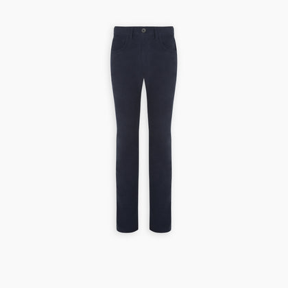 Hanley Navy Moleskin 5-Pocket Trousers Image 3