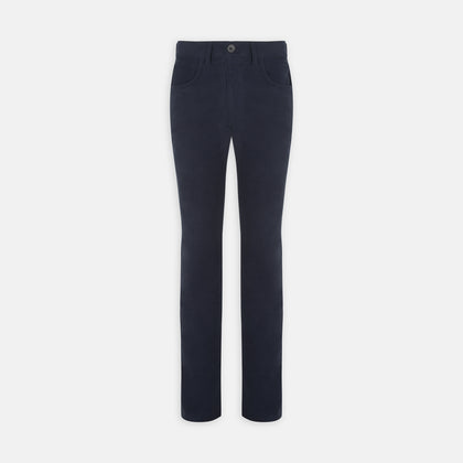 Hanley Navy Moleskin 5-Pocket Trousers
