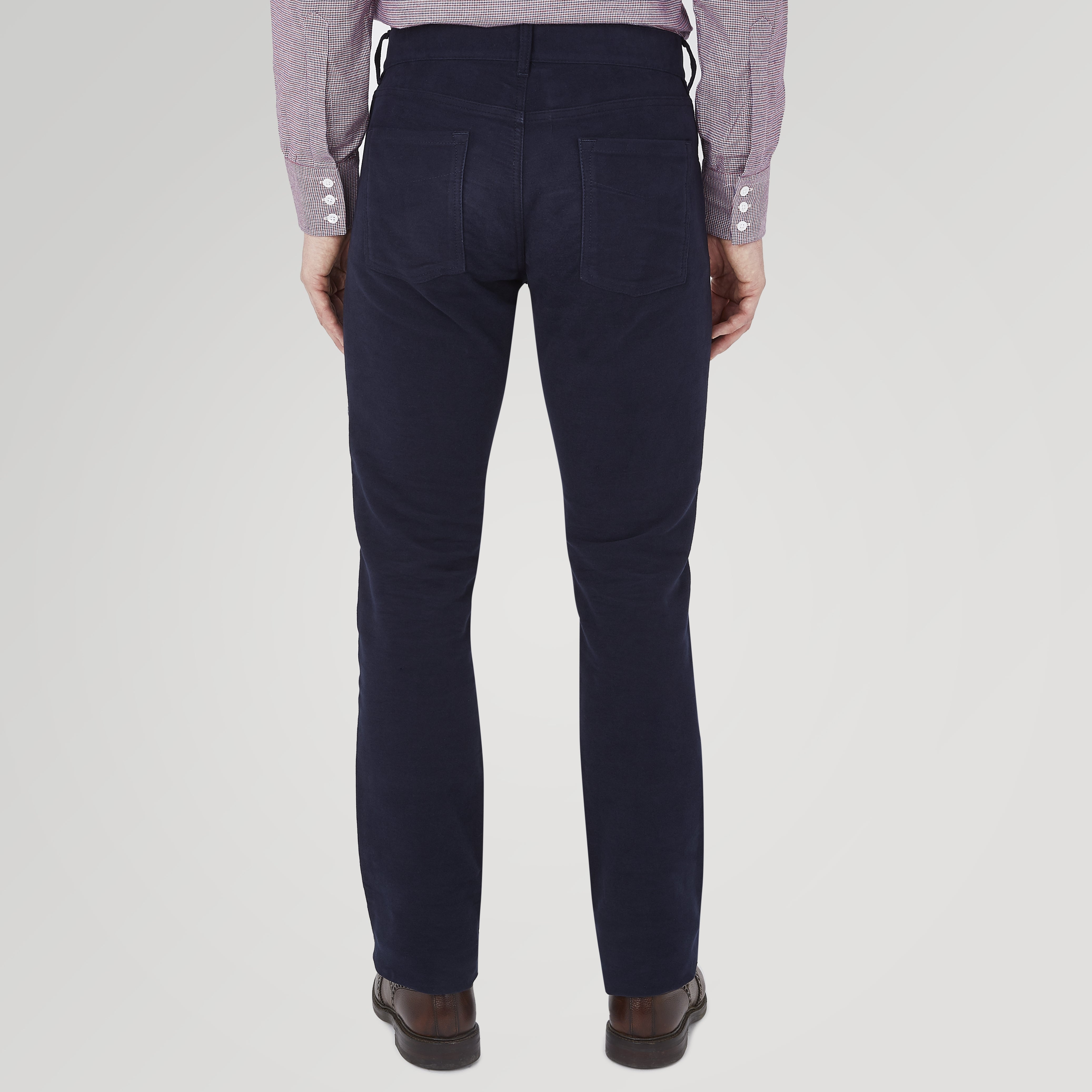 Image 3 of product Hanley Navy Moleskin 5-Pocket Trousers