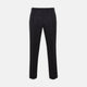 Brown Worsted Wool Pleated Formal Trousers