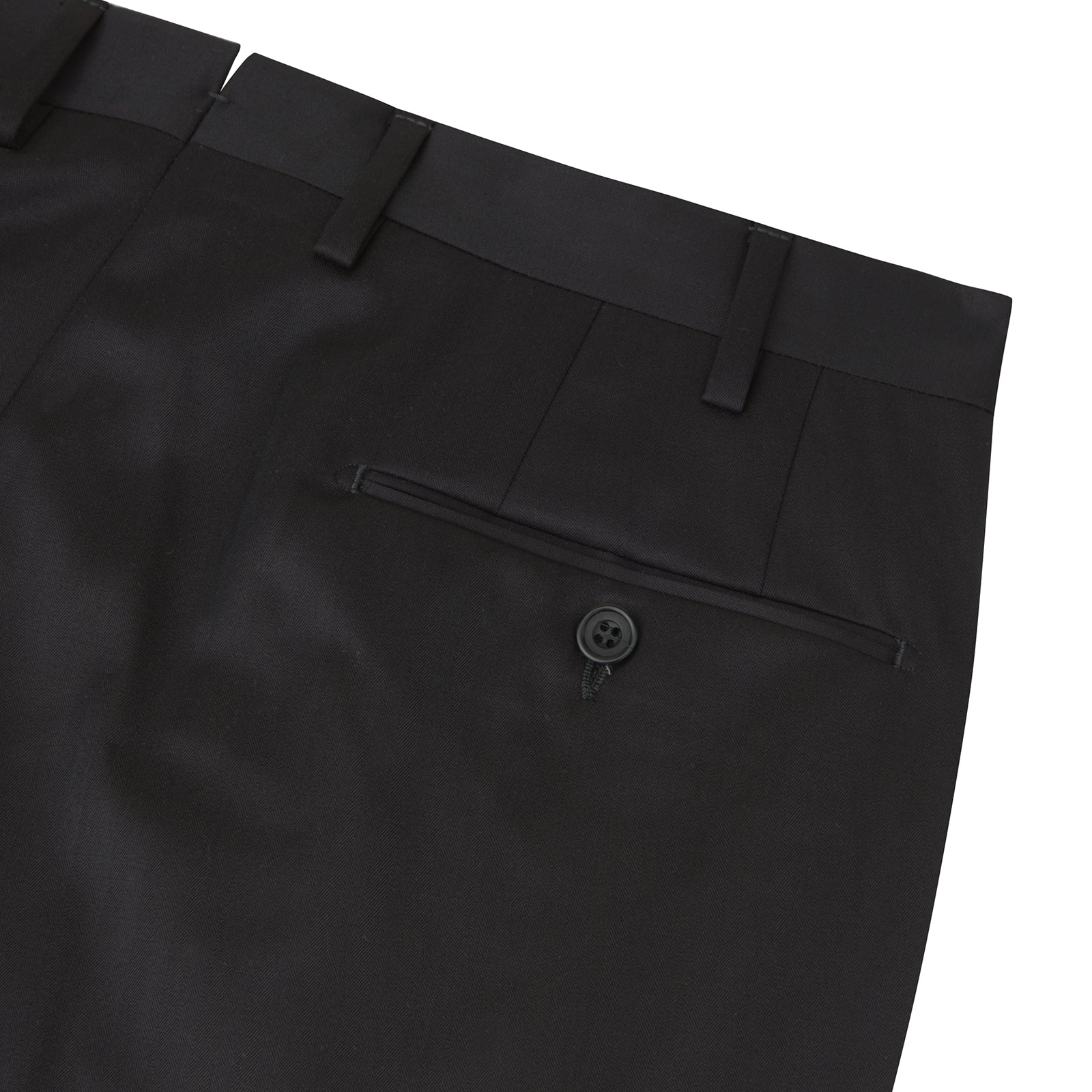 Image 2 of product Brown Worsted Wool Pleated Formal Trousers