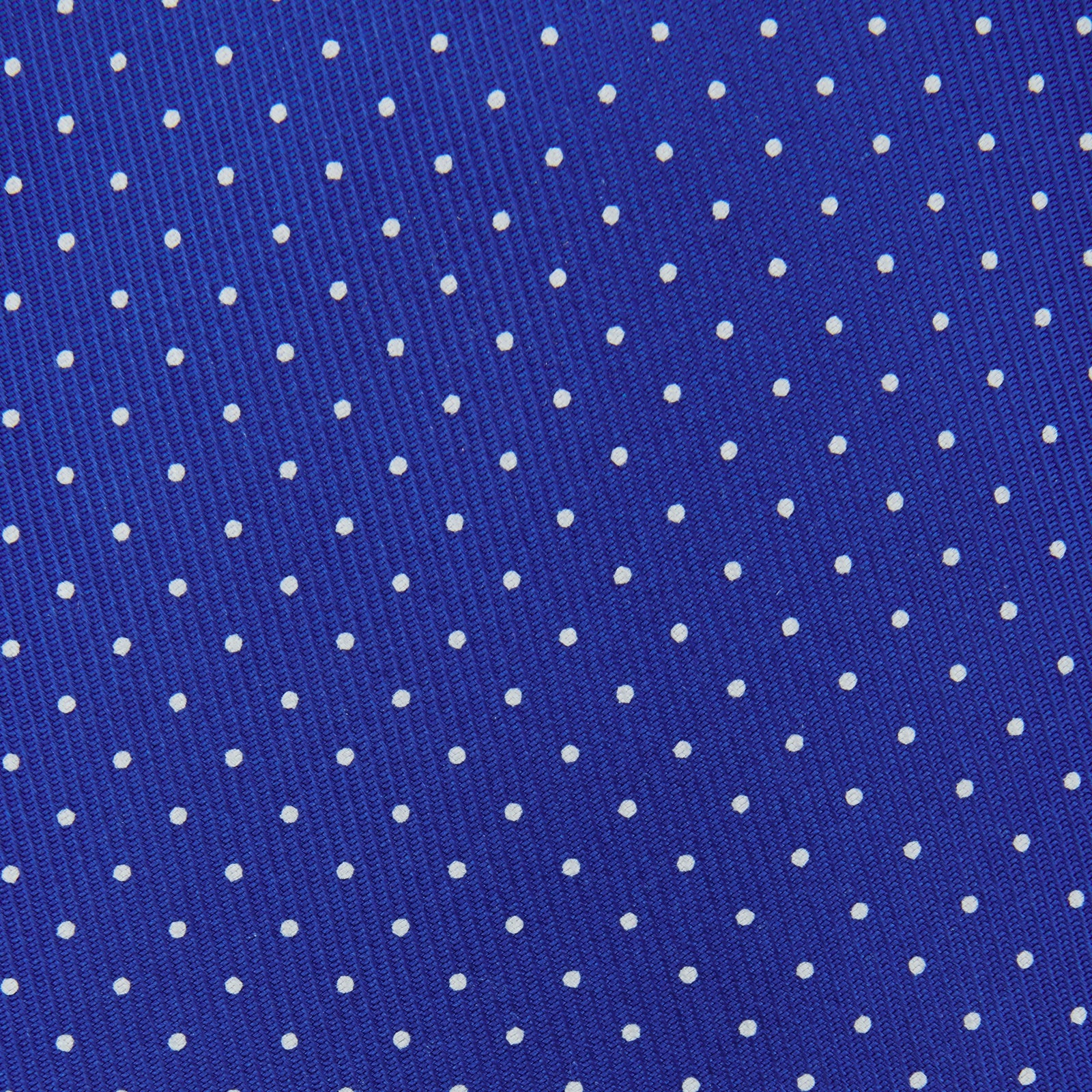 Image 3 of product Slim Royal Blue and White Small Spot Printed Silk Tie