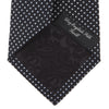 Slim Black and White Small Spot Printed Silk Tie