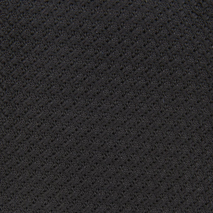 Slim Black Grenadine Silk Tie Image 2